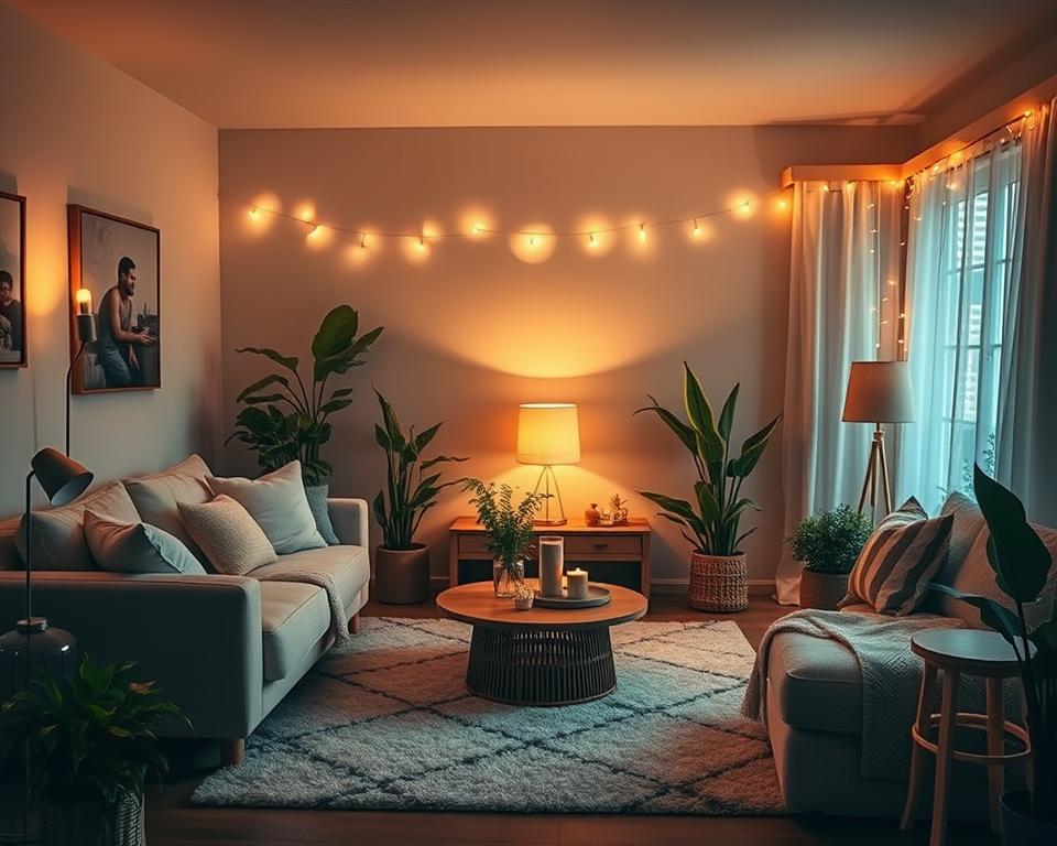 Cozy Living Room Lighting