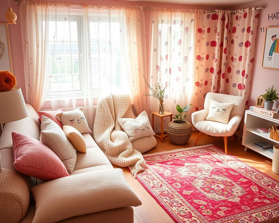 Kawaii living room textiles