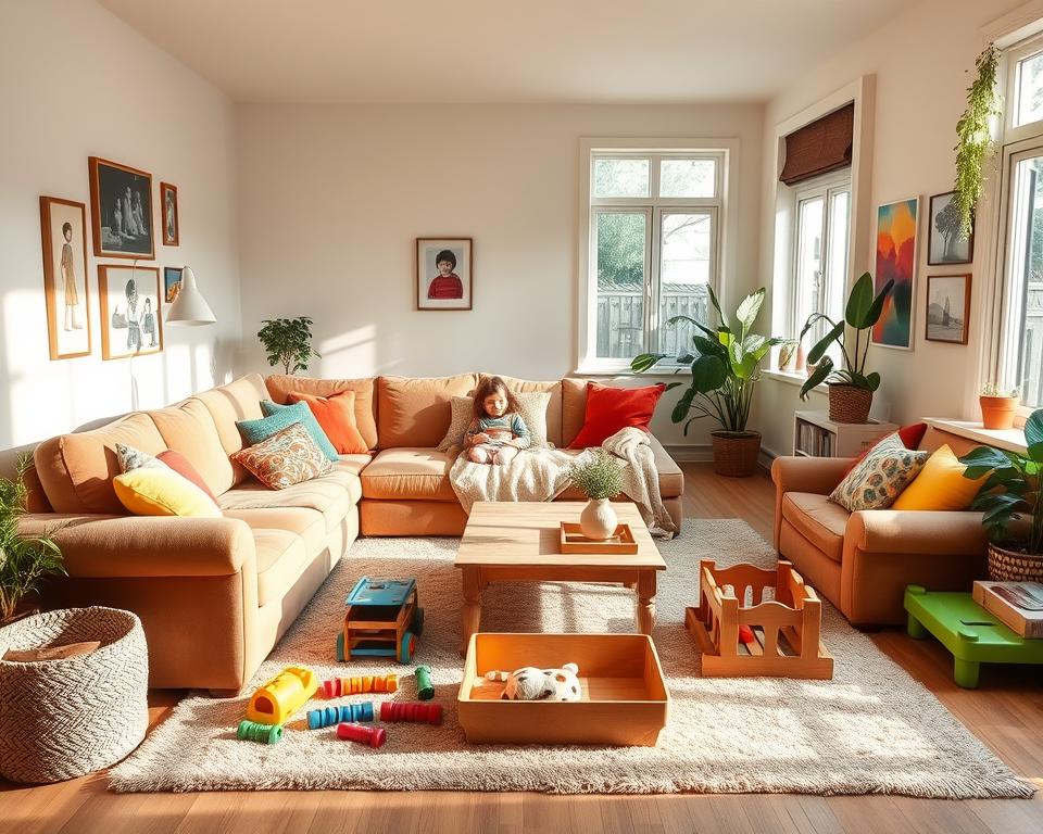 family-friendly living room