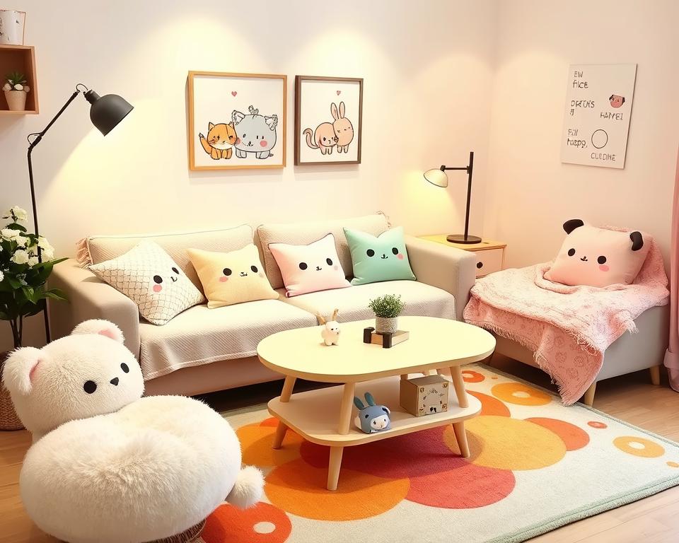 kawaii living room accessories