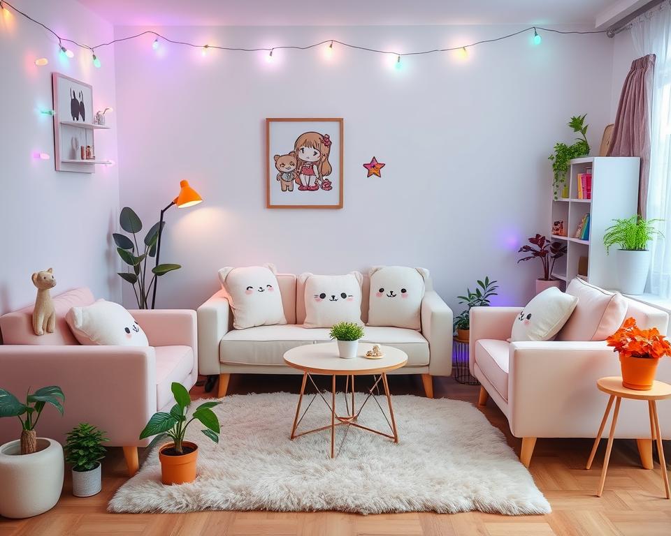 kawaii living room decor