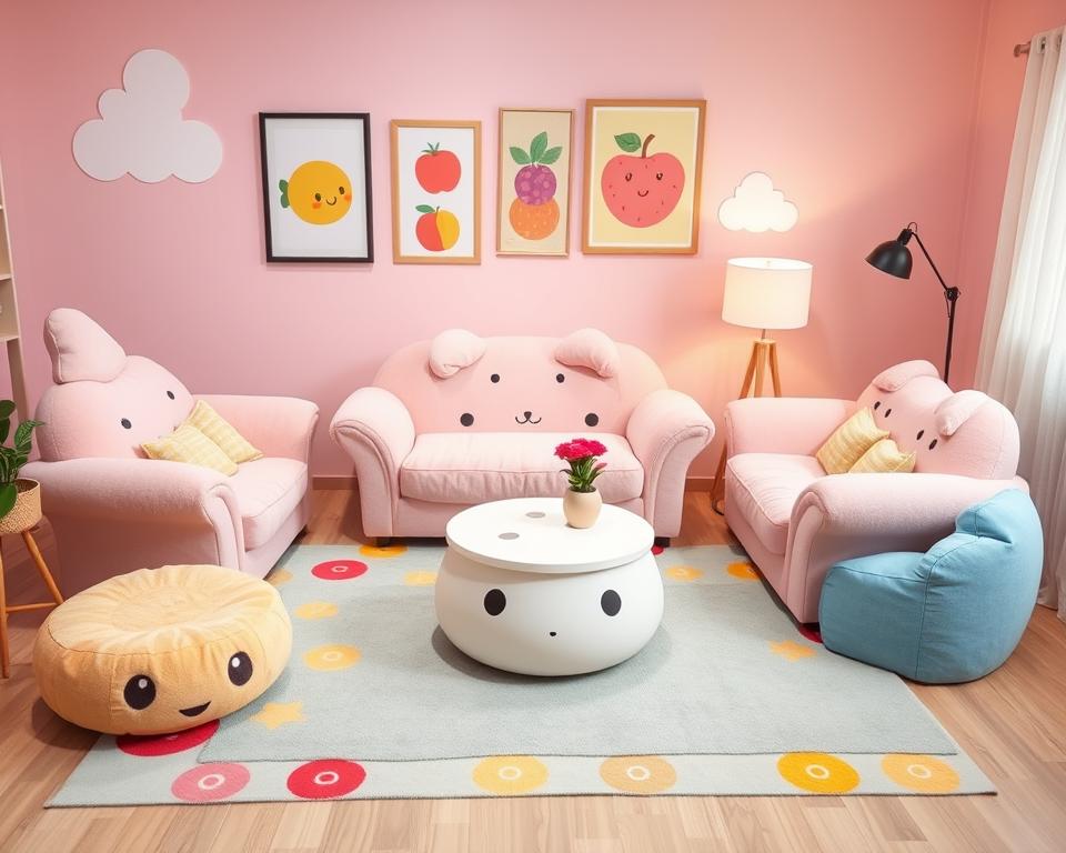 kawaii living room furniture