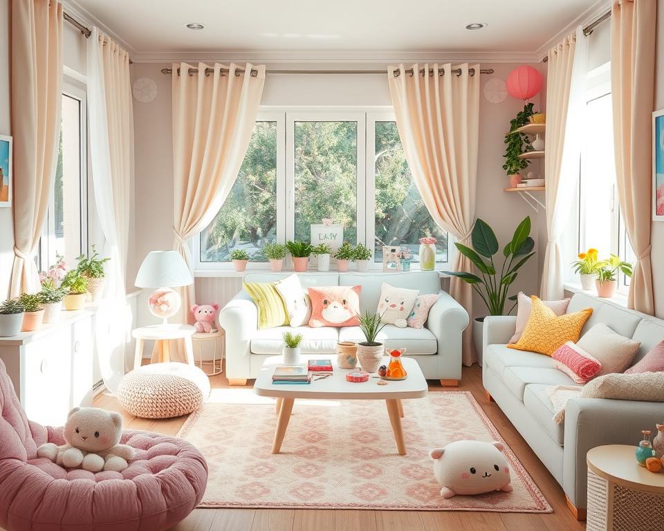 Adorable and Playful: Kawaii Living Room Ideas to Brighten Your Home