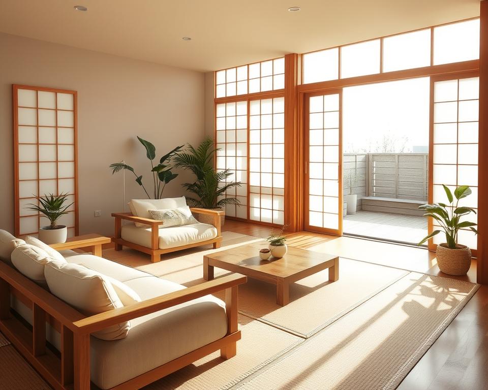 natural lighting japanese home decor