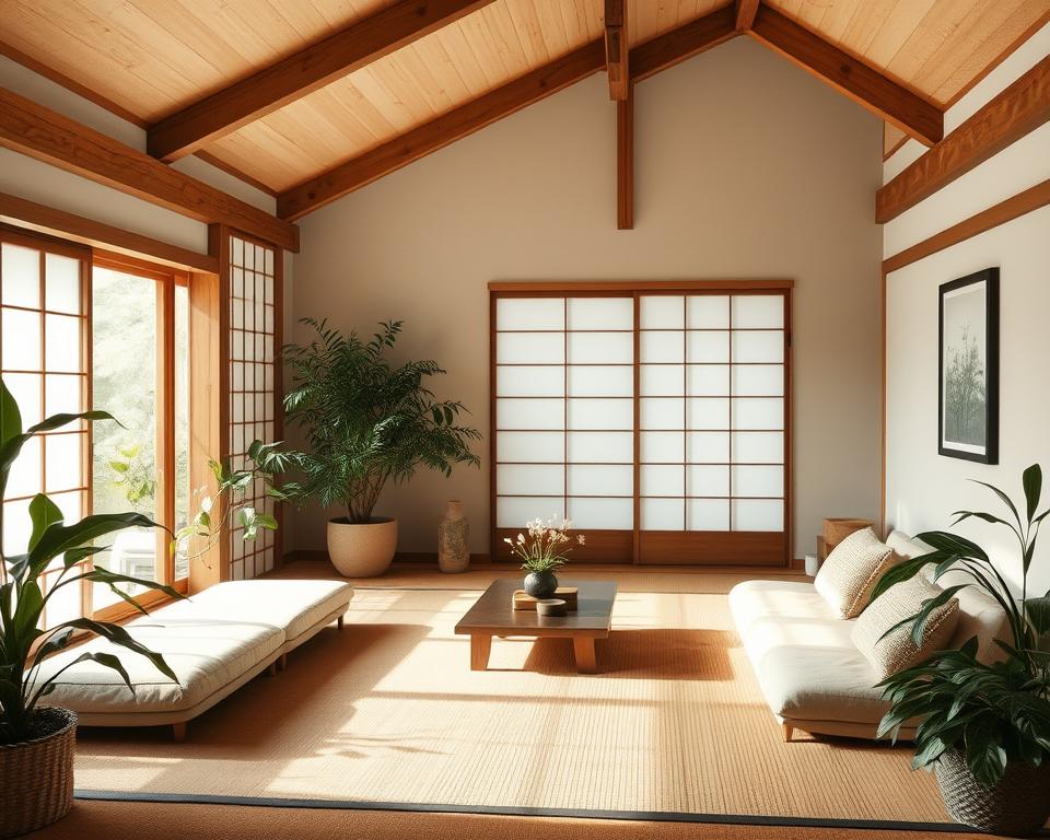 natural materials living room