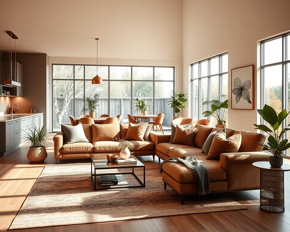 open concept living room