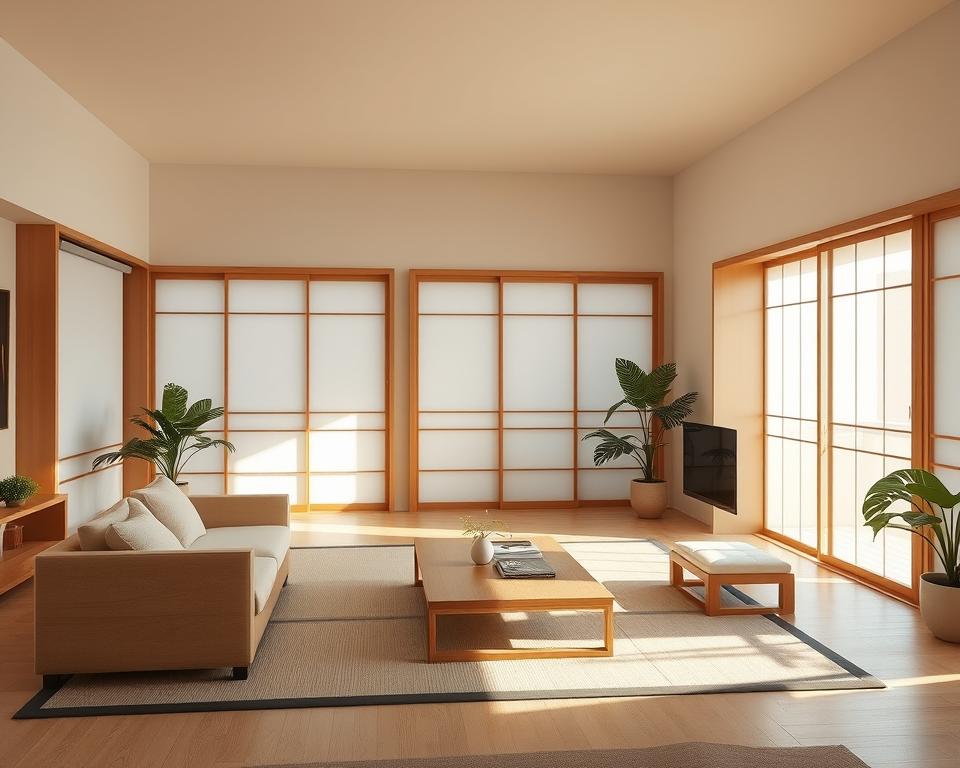 shoji screen living room